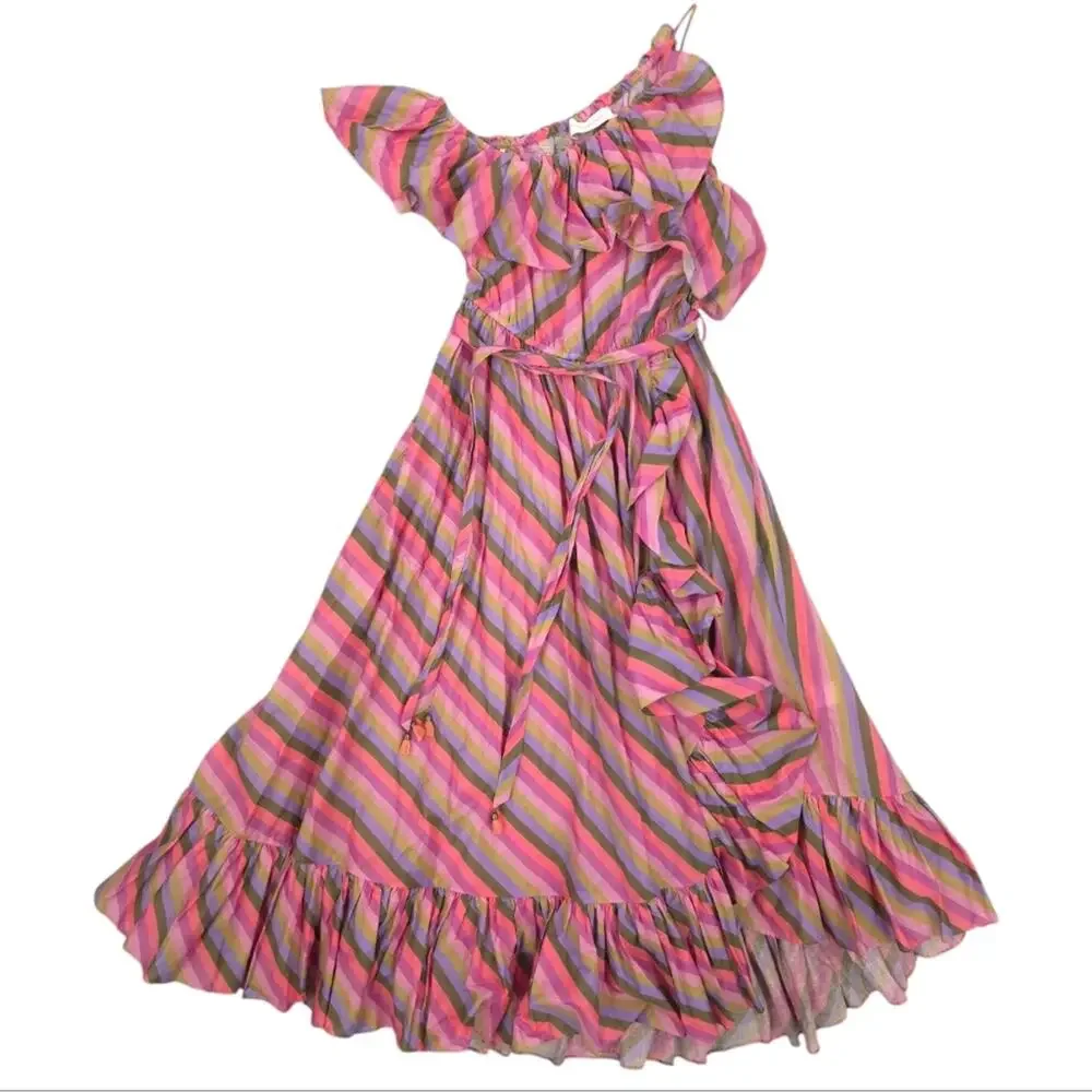 Zimmermann Poppy Asymmetrical Frill Dress - Picture 4 of 15
